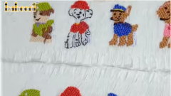 How to embroider favorite patterns on smocked fabric