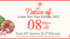 NOTICE OF LUNAR NEW YEAR HOLIDAY 2022