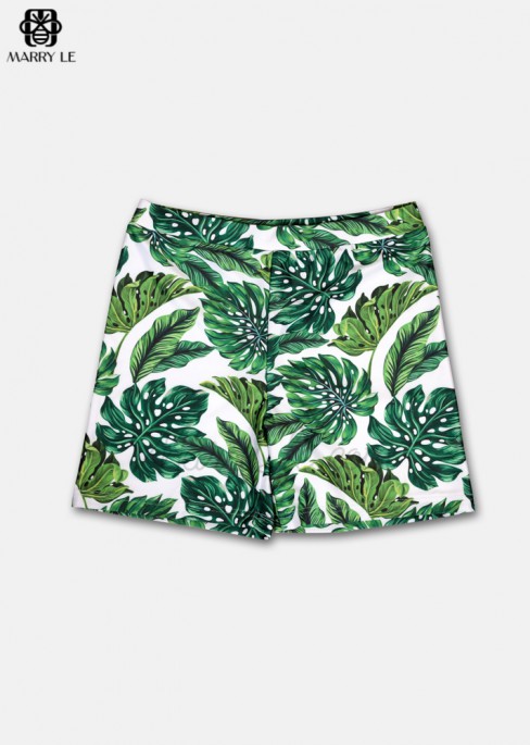 NICE TROPICAL FOREST LEAVES BOY SWIM SHORTS FOR DADDY - MD157